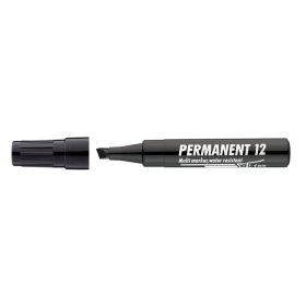   Alkoholos marker, 1-4 mm, vágott, ICO "Permanent 12", fekete