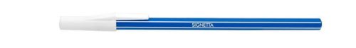 Golyóstoll, 0,7 mm, kupakos, ICO "Signetta", kék  (50db/doboz)