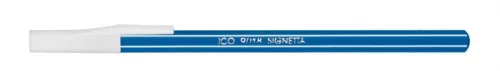 Golyóstoll, 0,7 mm, kupakos, ICO "Signetta", kék  (50db/doboz)