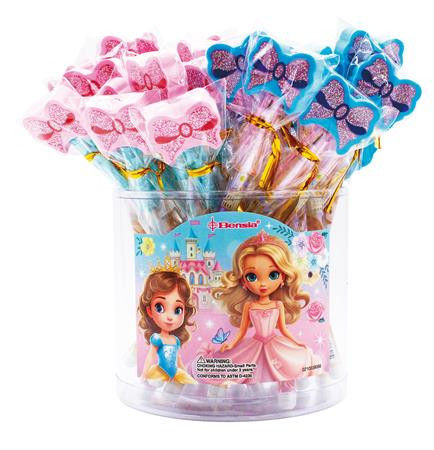 Tolóbetétes ceruza radírral display, HB, ICO "Bensia", hercegnő