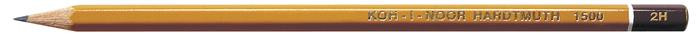 Grafitceruza, 2H, hatszögletű, KOH-I-NOOR "1500"  (12 darab/doboz)