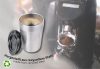 Termoszbögre, 300 ml, rozsdamentes acél, TROIKA "Cup-uccino", ezüst