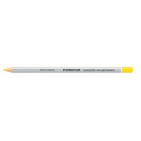   Színes ceruza, hatszögletű, mindenre író, lemosható (omnichrom), STAEDTLER "Lumocolor 108", sárga