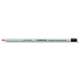   Színes ceruza, hatszögletű, mindenre író, lemosható, (omnichrom) STAEDTLER "Lumocolor 108", fekete