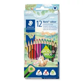   Színes ceruza készlet, háromszögletű, STAEDTLER "Noris Colour 187", 12 különböző szín