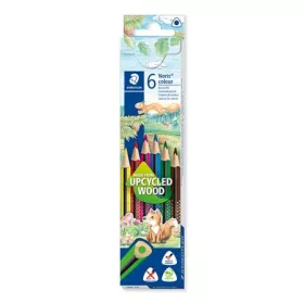   Színes ceruza készlet, háromszögletű, STAEDTLER "Noris Colour 187", 6 különböző szín