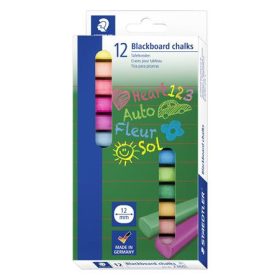   Táblakréta, szögletes, STAEDTLER "2360", 12 különböző szín