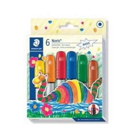   Zsírkréta, zselés, STAEDTLER "Noris 2390", 6 különböző szín