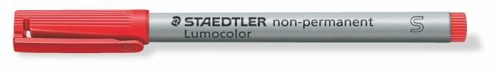 Alkoholmentes marker, OHP, 0,4 mm, STAEDTLER "Lumocolor 311 S", piros