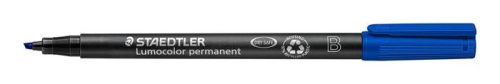 Alkoholos marker, OHP, 1-2,5 mm, STAEDTLER "Lumocolor 314 B", kék
