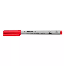   Alkoholmentes marker, OHP, 1 mm, STAEDTLER "Lumocolor® 315 M", piros