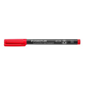   Alkoholos marker, OHP, 1 mm, STAEDTLER "Lumocolor 317", piros