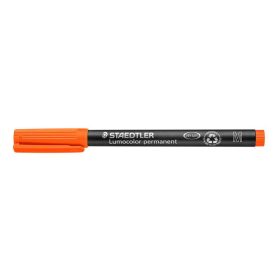   Alkoholos marker, OHP, 1 mm, STAEDTLER "Lumocolor 317 M", narancssárga
