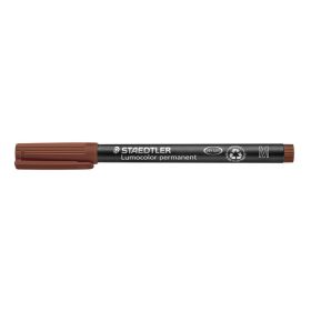   Alkoholos marker, OHP, 1 mm, STAEDTLER "Lumocolor 317 M", barna