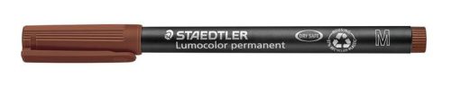 Alkoholos marker, OHP, 1 mm, STAEDTLER "Lumocolor 317 M", barna