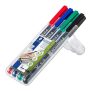 Alkoholos marker készlet, OHP, 1 mm, STAEDTLER "Lumocolor 317", 4 különböző szín