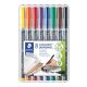 Alkoholos marker készlet, OHP, 1 mm, STAEDTLER "Lumocolor 317 M", 8 különböző szín