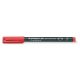 Alkoholos marker, OHP, 0,6 mm, STAEDTLER "Lumocolor 318", piros