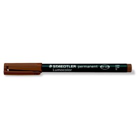   Alkoholos marker, OHP, 0,6 mm, STAEDTLER "Lumocolor 318 F", barna