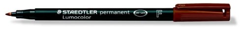 Alkoholos marker, OHP, 0,6 mm, STAEDTLER "Lumocolor 318 F", barna
