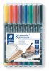 Alkoholos marker készlet, OHP, 0,6 mm, STAEDTLER "Lumocolor 318 F", 8 különböző szín