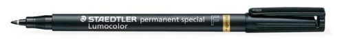 Alkoholos marker, 0,6 mm, F, STAEDTLER "Lumocolor Special 319", fekete