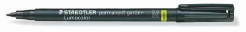 Alkoholos marker, 1 mm, kúpos, STAEDTLER "Lumocolor® garden 319 GM", fekete