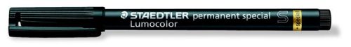 Alkoholos marker, 0,4 mm, S, STAEDTLER "Lumocolor Special 319", fekete