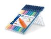 Rostirón készlet, 1 mm, STAEDTLER "Triplus 323", 10 különböző szín