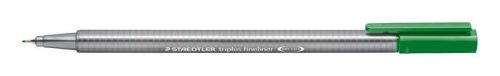 Tűfilc, 0,3 mm, STAEDTLER "Triplus 334", méregzöld