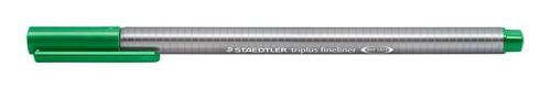 Tűfilc, 0,3 mm, STAEDTLER "Triplus 334", zöld
