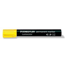   Alkoholos marker, 2-5 mm, vágott, STAEDTLER "Lumocolor 350", sárga