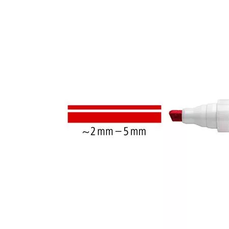 Táblamarker, 2-5 mm, vágott, STAEDTLER "Lumocolor 351 B", piros
