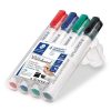 Táblamarker készlet, 2-5 mm, vágott, STAEDTLER "Lumocolor 351 B", 4 különböző szín