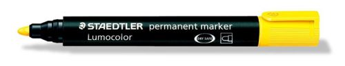 Alkoholos marker, 2 mm, kúpos, STAEDTLER "Lumocolor 352", sárga