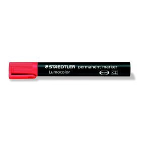   Alkoholos marker, 2 mm, kúpos, STAEDTLER "Lumocolor 352", piros