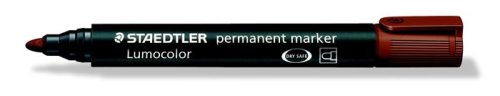 Alkoholos marker, 2 mm, kúpos, STAEDTLER "Lumocolor 352", barna