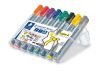 Flipchart marker készlet, 2-5 mm, vágott, STAEDTLER "Lumocolor 356", 8 különböző szín
