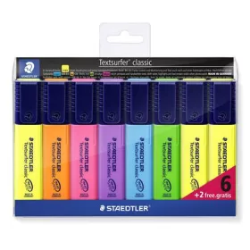  Szövegkiemelő készlet, 1-5 mm, STAEDTLER "Textsurfer Classic 364", 6+2 különböző szín