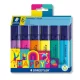 Szövegkiemelő készlet, 1-5 mm, STAEDTLER "Textsurfer® classic 364 C Happy", 6 különböző szín