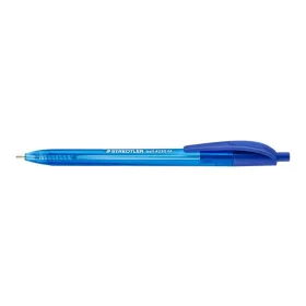   Golyóstoll, 0,5 mm, nyomógombos, STAEDTLER "Ball 423 M", kék