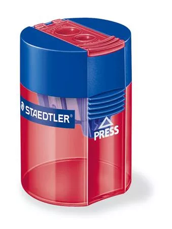 Hegyező, kétlyukú, tartályos, STAEDTLER "512", vegyes színek