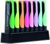 Szövegkiemelő készlet, 2-5 mm, STABILO "Green Boss Pastel", 8 db-os asztali készlet