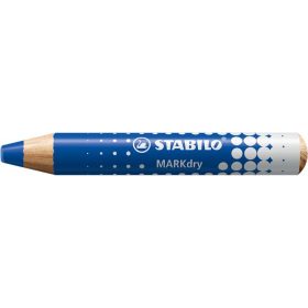   Jelölőceruza fehértáblához, flipchartpapírhoz, kúpos, STABILO "MARKdry", kék