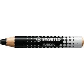   Jelölőceruza fehértáblához, flipchartpapírhoz, kúpos, STABILO "MARKdry", fekete
