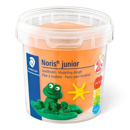 Modellező gyurma készlet, STAEDTLER "Noris® junior 813", 4 különböző neon szín
