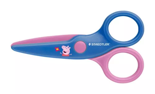 Olló, óvodai, 10 cm, STAEDTLER "Noris® Junior 965", Peppa malac