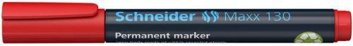Alkoholos marker, 1-3 mm, kúpos, SCHNEIDER "Maxx 130", piros