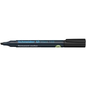   Alkoholos marker, 1-4 mm, vágott, SCHNEIDER "Maxx 133", fekete