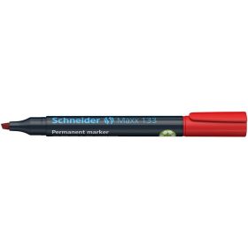   Alkoholos marker, 1-4 mm, vágott, SCHNEIDER "Maxx 133", piros
